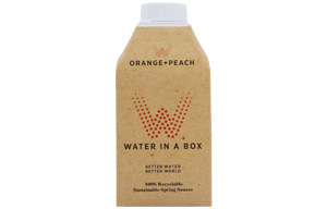Water in a Box - Orange & Peach Spring Water - 12x500ml 