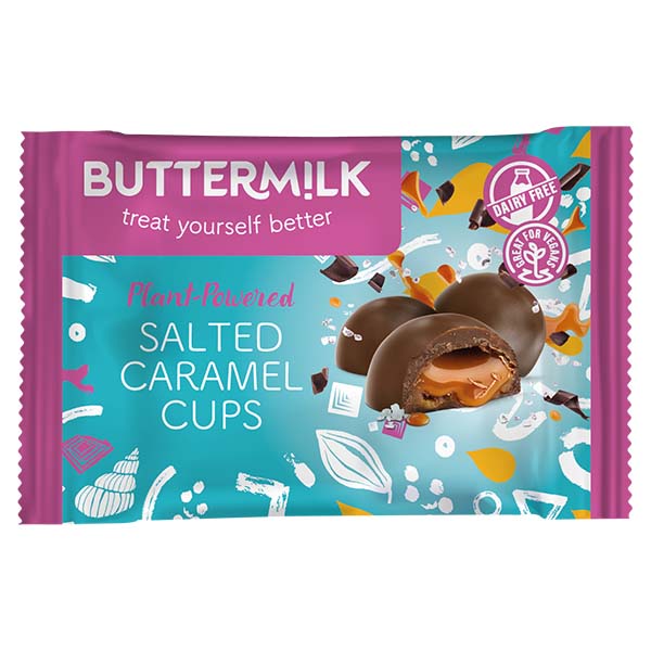 Buttermilk - Plant PWR - Salted Caramel Cups - 12x42g