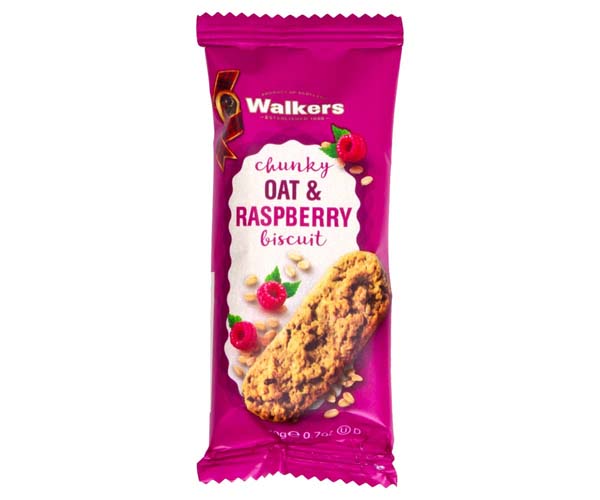 Walkers Chunky Oat & Raspberry Biscuit 60x20g DDC Foods Ltd