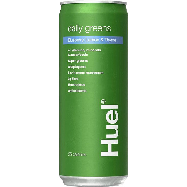 Huel - Daily Greens RTD Can - Blueberry, Lemon & Thyme - 12x330ml