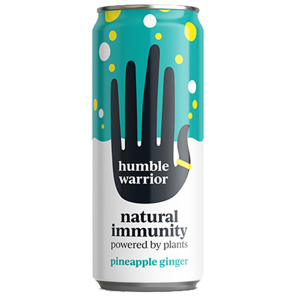 Humble Warrior - Cans - Sparkling Pineapple Ginger - 12x250ml
