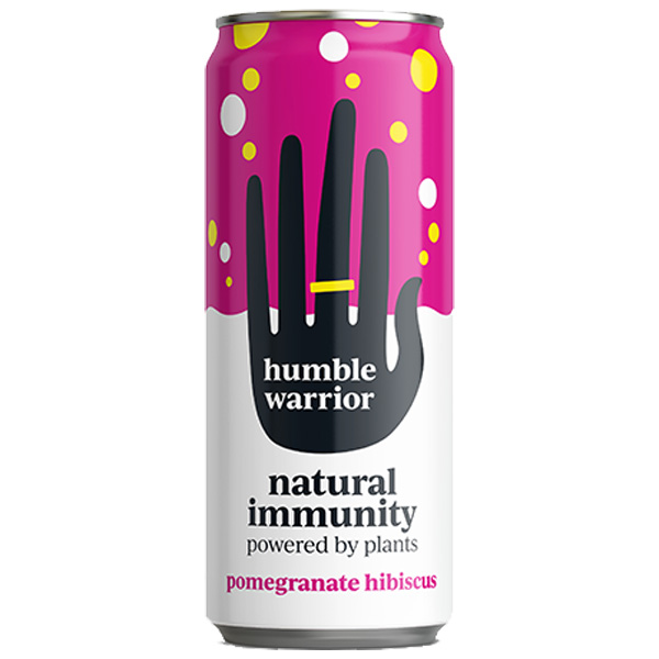 Humble Warrior - Cans - Sparkling Pomegranate & Hibiscus - 12x250ml