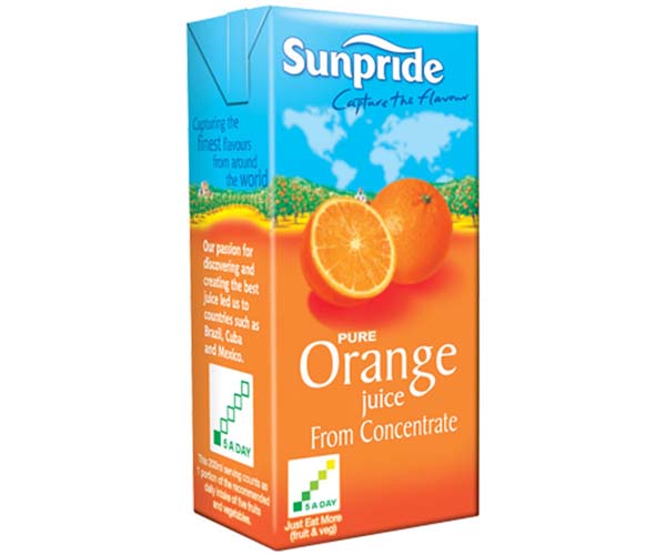 Sunpride Juices - 100% Orange - 24x200ml