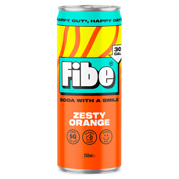 Fibe - Soda Zesty Orange - 12x250ml