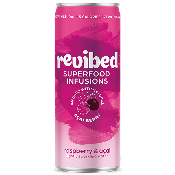 Revibed Superfood Infusions- Raspberry & Acai Berry - 12x250ml