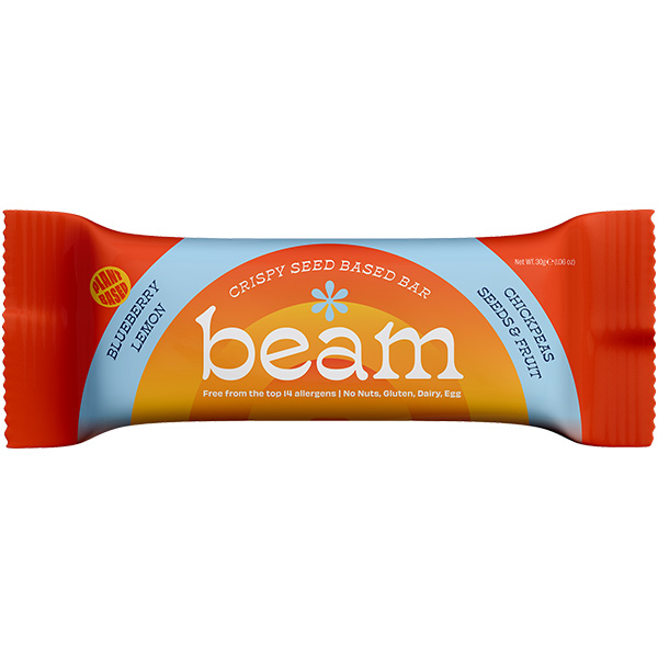 Beam - Crispy Seed Bar - Blueberry and Lemon - 12x30g