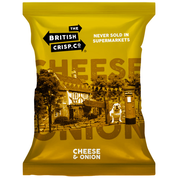 British Crisps - Cheese & Onion - 36x40g