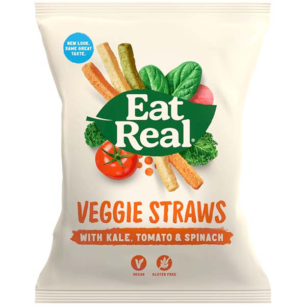 Eat Real - Veggie Straws With Kale - 12x45g