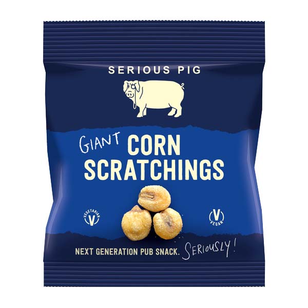 Serious Pig - Giant Corn Scratchings Original - 24x35g