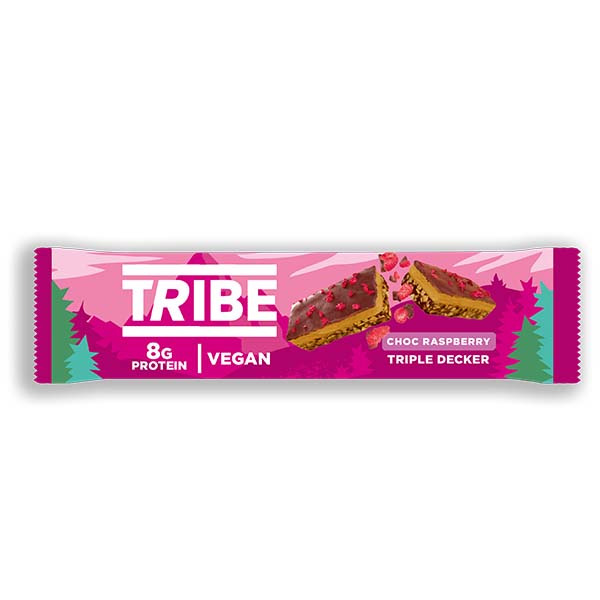 Tribe - Triple Decker Choc Raspberry Bar - 12x40g
