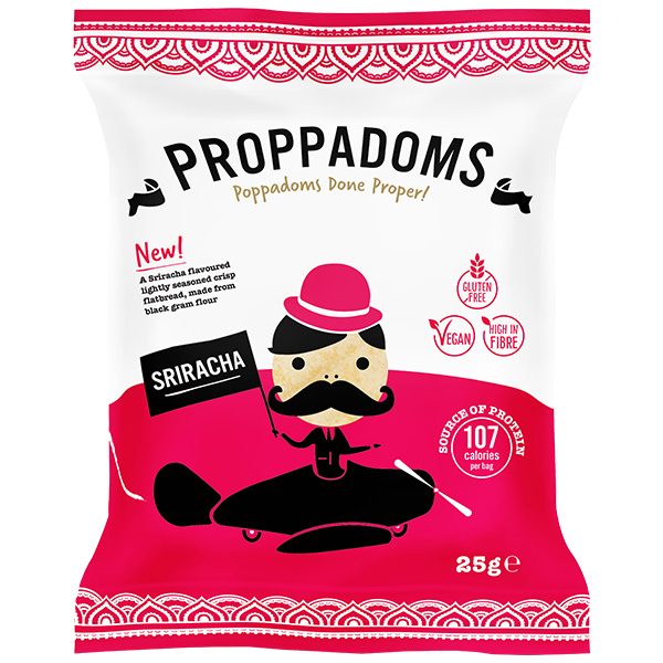Proppadoms - Sriracha - 12x25g