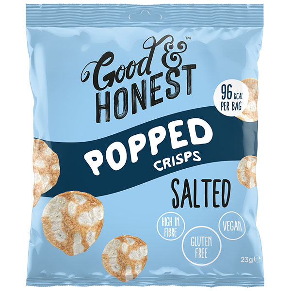 Good & Honest - Popped Chips - Sea Salt - 24x23g