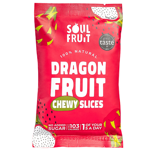 Soul Fruit - Soft Dried Dragon Fruit - 10x30g