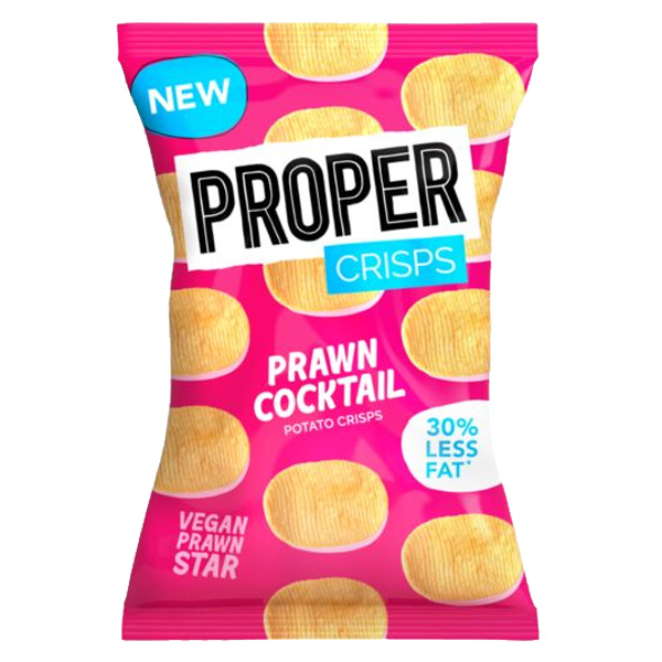 Proper Crisps - Prawn Cocktail - 24x30g