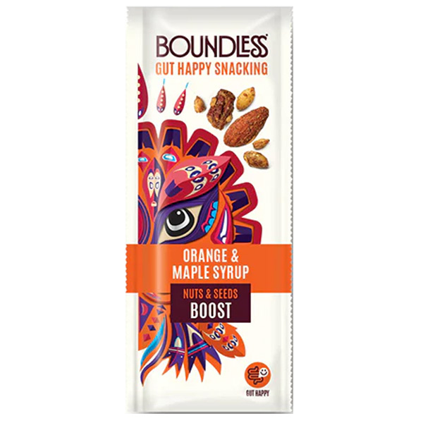 Boundless Nuts & Seeds - Orange & Maple Syrup - 16x25g