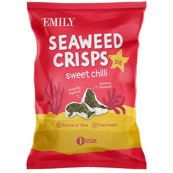 Abakus/Emily - Seaweed Crisps - Sweet Chilli - 12x18g
