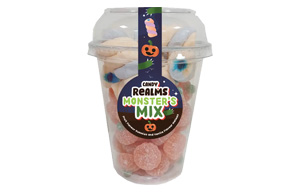 Halloween - Candy Realms Monster's Mix Candy Cup - 8x230g
