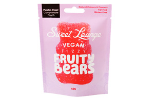 Sweet Lounge - Vegan Fizzy Fruity Bears Pouch - 10x65g