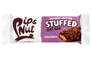 Pip & Nut - Stuffed Peanut Butter Oat Bar - Chocolate - 15x48g