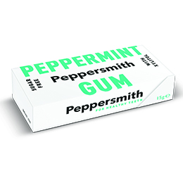 Peppersmith Gum - Fine English Peppermint - 12x15g