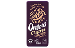 Ombar - Raw Chocolate - Coconut & Vanilla Centre - 10x35g