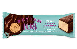 Rhythm 108 - Swiss Choco Bar - Creamy Coconut - 15x33G