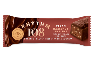 Rhythm 108 - Swiss Choco Bar - Hazelnut Praline - 15x33G