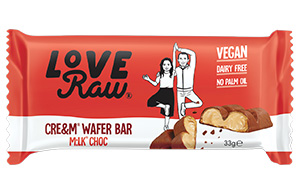 Love Raw - Wafer - Milk Choc - 12x43g