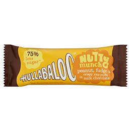 Hullabaloo - Nutty Munch - Milk Chocolate Crispy Peanut Fudge - 15x30g