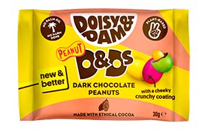 Doisy & Dam - Dark Choc Peanut with Crunchy Coating - 18x30g