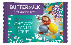 Buttermilk - Plant PWR - Choccy Peanutsters - 12x42g