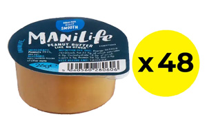 Mani-Life - Deep Roast - Smooth Peanut Butter - 48x26g
