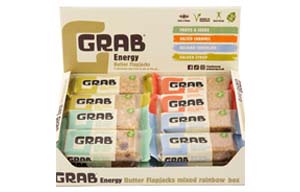 Grab Energy - Butter Flapjacks - Mixed Rainbow Box - 24x65g
