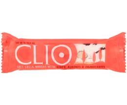 Clio - Soft Nougat Bar With Cranberries - 16x40g