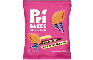 Pri's Bakes - Oaty Pockets - Raspberry Jam - 12x48g