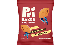 Pri's Bakes - Oaty Pockets - Cinnamon - 12x48g