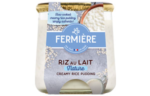 La Fermiere Glass - Plain Rice Pudding - 6x160g