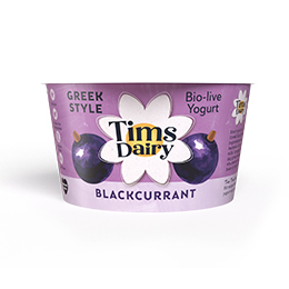 Tims Dairy - Greek Style Blackcurrant Yoghurt - 6x175g