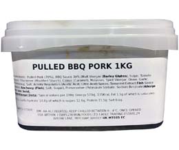 Sandwich Filler - Marinated Bbq Pulled Pork - 1x1kg