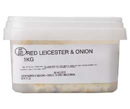 Sandwich Filler - Red Leicester & Onion - 1x1kg
