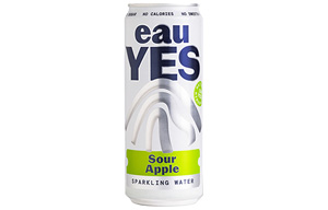 eauYES - Sparkling Mineral Water - Sour Apple - 12x330ml