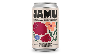 JAMU - Prebiotic Soda - Raspberry & Hibiscus - 12x330ml
