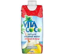 Vita Coco Coconut Water - Peach & Mango - 12x330ml