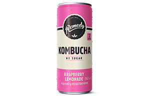 Remedy Kombucha - Raspberry Lemonade - 12x250ml