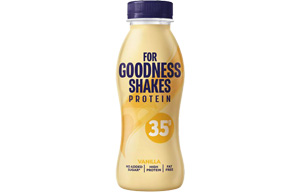 For Goodness Shakes - Protein Shake - Vanilla 35g - 8x330ml