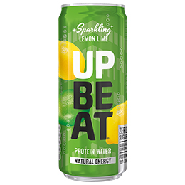 UpBeat Protein Water - Can - Sparkling Lemon & Lime- 12x330ml