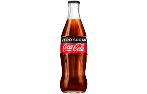 Coke Zero Glass Bottles - 24x330ml