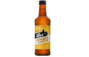 Lo Bros Kombucha Glass  - Low Sugar - Ginger & Lemon - 12x330ml