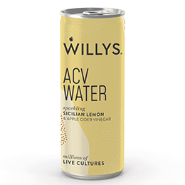 Willy's Sparkling ACV Water - Sicilian Lemon - 12x250ml