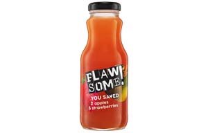 Flawsome! - Glass - Apple & Strawberry - Cold Pressed Juice - 12x250ml